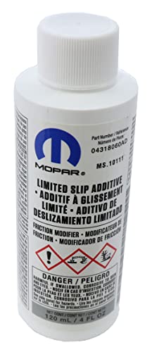 Genuine Mopar Fluid 4318060AC Limited Slip Additive – 4 oz. Bottle , White