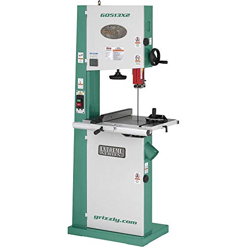 Grizzly Industrial G0513X2-17″ 2 HP Bandsaw w/Cast-Iron Trunnion