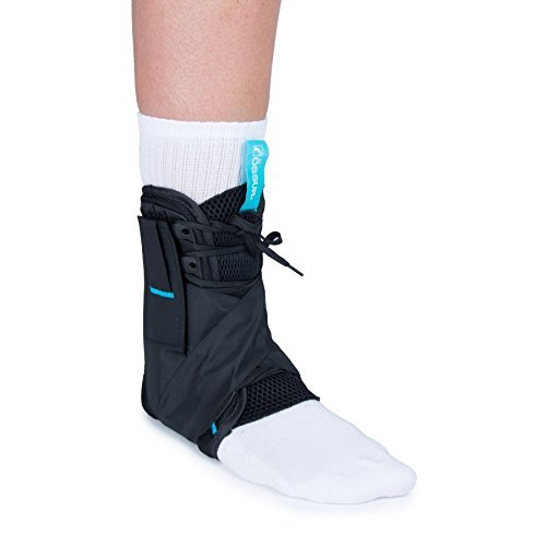Ossur FormFit Ankle Brace with Figure 8 Strapping | For Post Injury or Preventive Use in Basketball, Soccer, Football| Lightweight Material | Quick Lace Up & Inversion/Eversion Control | (Large)