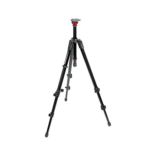 Manfrotto 755XB MDEVE Aluminum Tripod with Built in 50mm Ball Leveler,Black