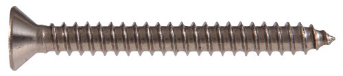 The Hillman Group 823478 Stainless Steel Flat Head Phillips Sheet Metal Screw, #8 x 3-Inch, 50-Pack