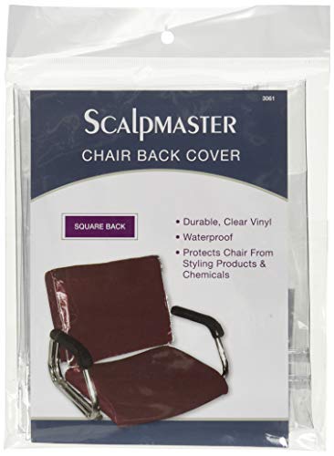 Scalpmaster Square Chair Back Cover, Transparent Vinyl (3061)