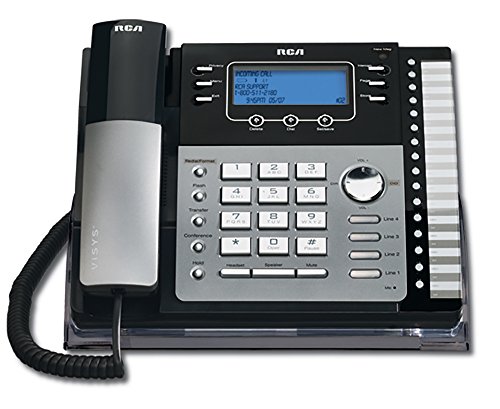 RCA ViSys 25424RE1 4-Line Expandable System Speakerphone with Call Waiting/Caller ID/Intercom,Silver