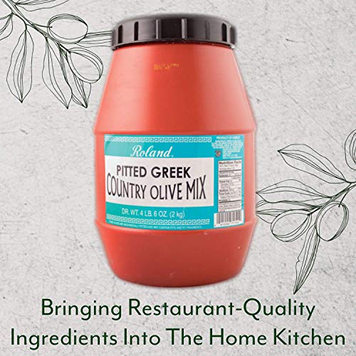 Roland Foods Pitted Greek Country Olive Mix, Specialty Imported Food, 4 Lb 6 Oz Jar | The Storepaperoomates Retail Market - Fast Affordable Shopping