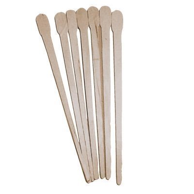 Rayson Extra Small Wax Sticks 100 Pieces Wood Waxing Craft Sticks Spatulas Applicators for Hair Removal Eyebrow and Body