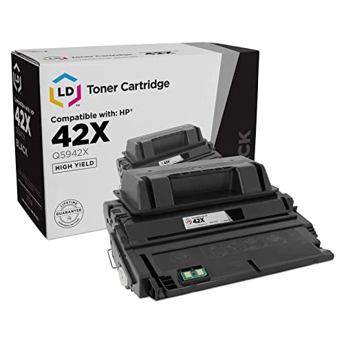 LD Products Compatible Toner Cartridge Replacement for HP 42X Q5942X High Yield (Black) for use in HP Laserjet / Multifunction Printers 4250, 4250tn, 4350n, 4250dtn, 4350, 4350tn, 4250dtnsl, 4350dtn
