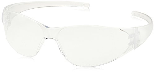 MCR CK110 Crews Checkmate Safety Glasses Clear Frame Clear Lens, 1 Pair