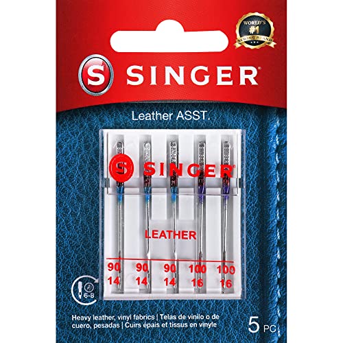 SINGER 2087 Leather Machine Needles, 3-Count