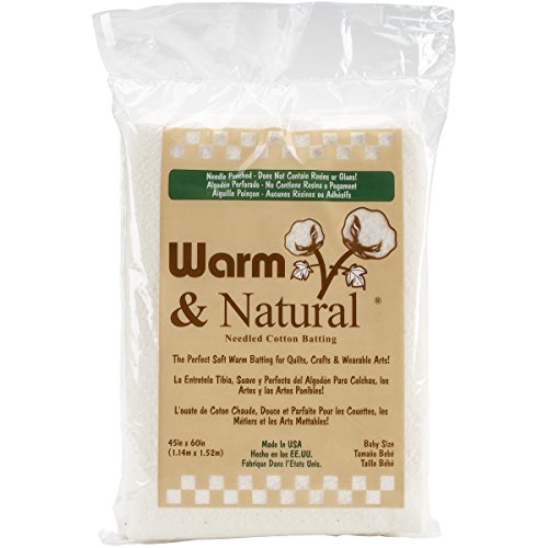 Warm Company Batting 2322 Warm & Natural Cotton Batting-Crib Size 45″X60″