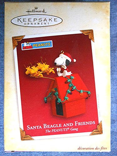 “Santa Beagle and Friends” the Peanuts Gang Christmas Ornament