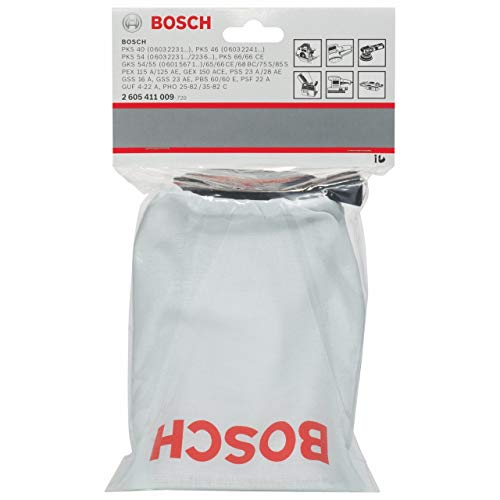 Bosch 2605411009 Dust Bag for Random Orbit, Belt, Orbital Sanders, Handheld Circular Saws, Grey