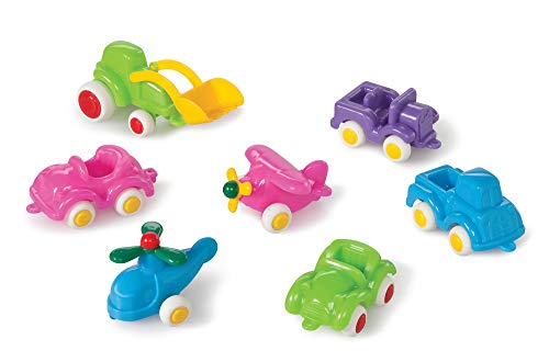 Viking Toys – Mini Chubbies Pastel Gift Set – Includes 7 Colorful 2.75″ Vehicles, for Kids Ages 1 Year +
