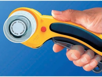 OLFA 45mm Ergonomic Rotary Cutter (RTY-2/DX) – Rotary Fabric Cutter w/ Blade Cover & Squeeze Trigger for Quilting, Sewing, Crafts, Replacement Blade: OLFA RB45-1H | The Storepaperoomates Retail Market - Fast Affordable Shopping