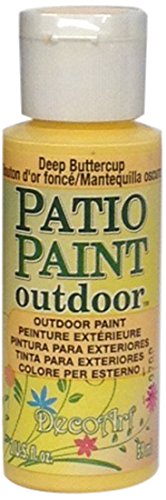 DecoArt Deep Buttercup Outdoor Acylic Paint, 2 Fl Oz (Pack of 1)