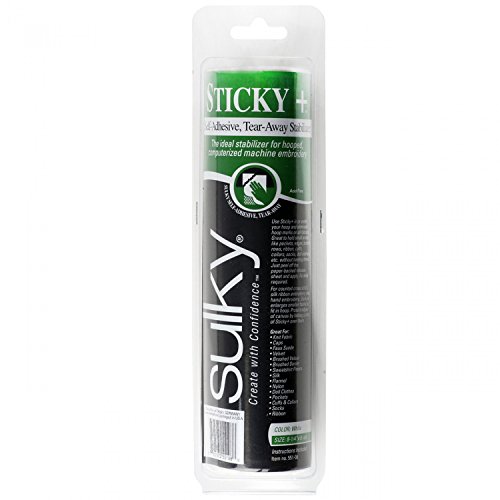Sulky 100569 Sticky Self-Adhesive Tear-Away Stabilizer Roll, 8.25″X6yd, Clear (551-08)