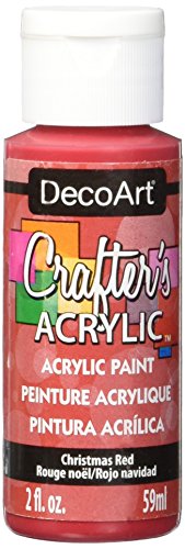 DecoArt Crafter’s Acrylic Paint, 2-Ounce, Christmas Red