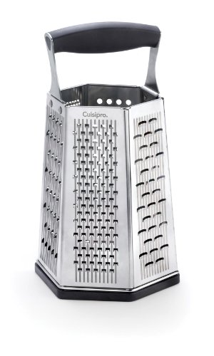 CUISIPRO 6 Sided Box Grater, One size, Black