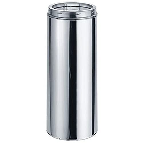 DuraVent 6DP-24SS DuraPlus Stainless Steel Chimney Pipe, 6” x 24”