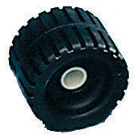 CE Smith Trailer 5″-1 1/8″ ID 29537 Ribbed Wobble Roller, Black