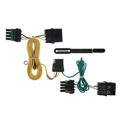 Curt Manufacturing 55356 Vehicle-Side Custom 4-Pin Trailer Wiring Harness, Fits Select Jeep Wrangler TJ , Black