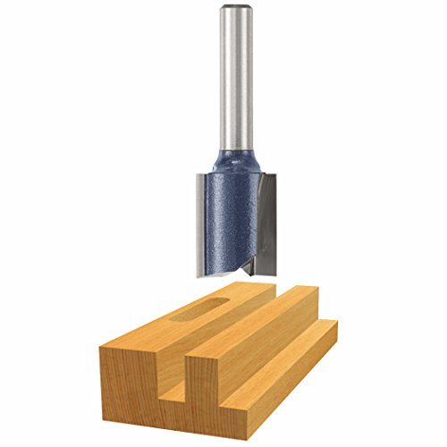 Bosch 85232 3/4-Inch Diameter 5/8-Inch Cut Carbide Tipped Double Flute Straight Router Bit 1/4-Inch Shank