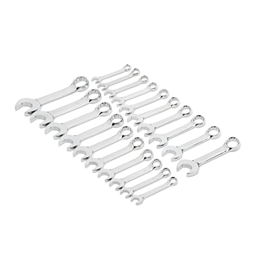GEARWRENCH 20 Pc. 12 Point Stubby Combination SAE/Metric Wrench Set – 81903
