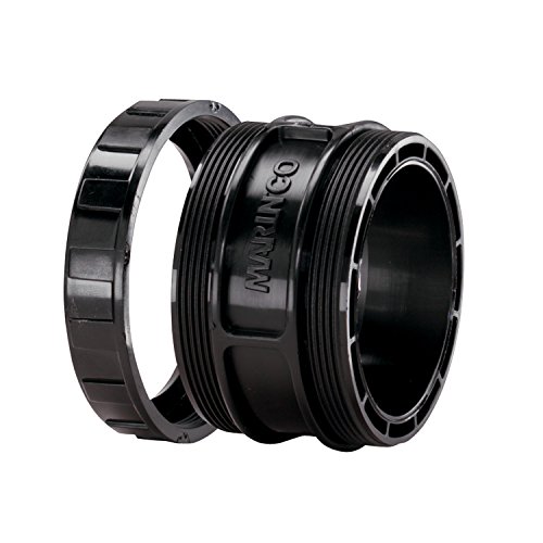 Marinco 110R Sealing Collar with Threaded Ring for 20 and 30 Amp Systems, Black, 30A Sealing Collar & Threaded Ring