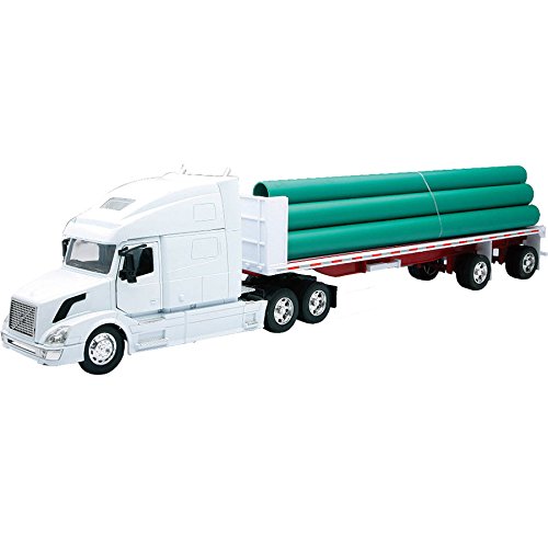 VN-780 FLATBED W/ LONG PIPE Truck New Ray by NewRay