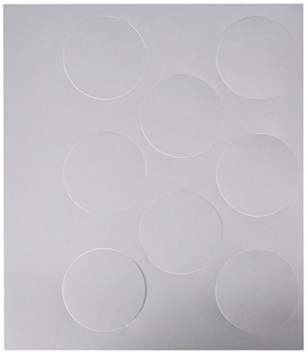 School Specialty Circle Pre-Cut Paper, 2-1/4 Inches, White, Pack of 100