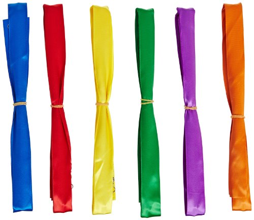 Sportime Rainbow Ribbon Wands, 36 Inches, Set of 6 – 004549