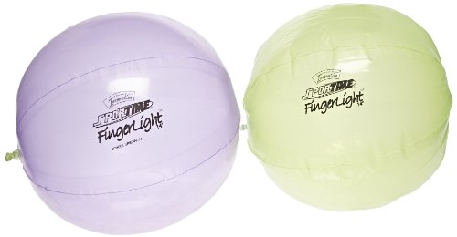 Sportime FingerLights Polyurethane Balls – 14 inch – Pair of 2 – Assorted Colors