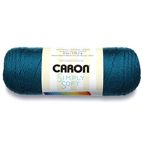 Caron Simply Soft Collection Yarn, 6oz, Gauge 4 Medium, 100% Acrylic- Pagoda – Machine Wash & Dry (H97COL-14)
