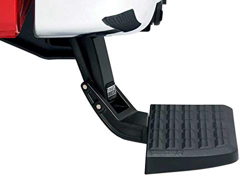 AMP Research 75303-01A BedStep Retractable Bumper Step for 1999-2016 Ford F-250/F-350/F-450 , Black