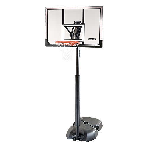 Lifetime 51544 Front Court Portable Basketball System, 50 Inch Shatterproof Backboard