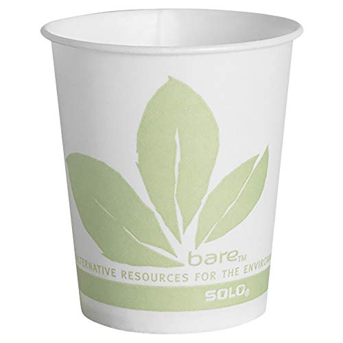 SOLO R53BB-JD110 Treated Paper Water/Refill Cup, 5 oz. Capacity, 2.5″ x 2.8″, Bare (Case of 3,000)