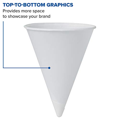 Solo 42RCP-2050 4.25 oz White Paper Cone Cups (Case of 5000) | The Storepaperoomates Retail Market - Fast Affordable Shopping