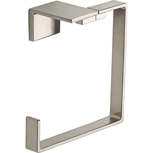 Delta-Faucet Vero-Towel Ring, Stainless, Bathroom Accessories, 77746-SS, 6.57 x 2.91 x 6.48 inches