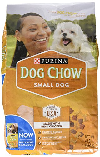 Little Bites Purina Dog Chow Dry Adult Dog Food, Made with Real Chicken, 4 Pound (Pack of 1)