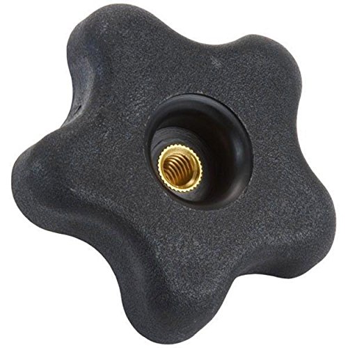 WOODRIVER Knob, Five Star with Through Hole, 3/8″-16 Insert