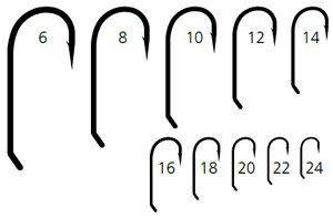 Mustad Dry Fly Hook 94840 Standard Forged Down Eye Fishing Terminal Tackle (25 Pack), Bronze, Size 12