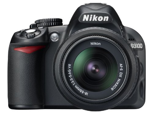Nikon D3100 14.2MP Digital SLR Camera with 18-55mm f/3.5-5.6 Auto Focus-S DX VR Nikkor Zoom Lens – International Version (No Warranty)