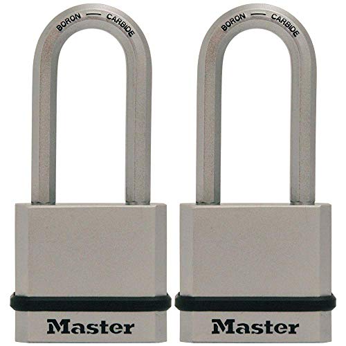 Master Lock M530XTLH Magnum Solid Steel Keyed Alike Padlocks, 1-Pack, 2-Count,Silver