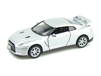 KiNSMART 2009 Nissan GT-R R35 Silver 5″ 1:36 Scale Die Cast Metal Model Toy Car w/Pullback Action | The Storepaperoomates Retail Market - Fast Affordable Shopping