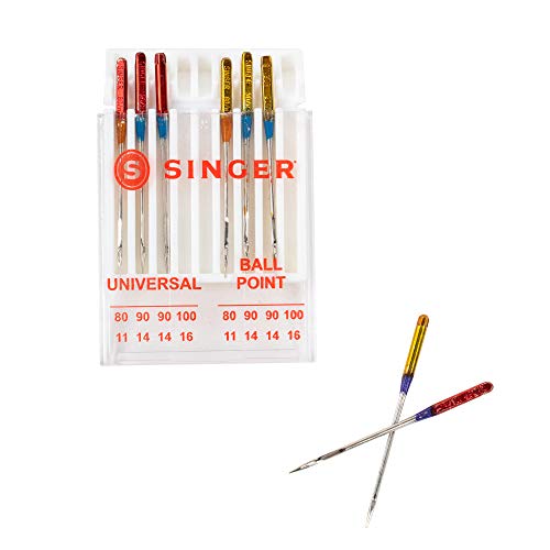 SINGER 04800 Universal Regular Point and Ball Point Sewing Machine Needle, Assorted Sizes, 8-Count | The Storepaperoomates Retail Market - Fast Affordable Shopping