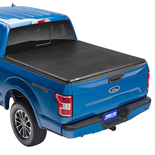 Tonno Pro Tonno Fold, Soft Folding Truck Bed Tonneau Cover | 42-305 | Fits 2009 – 2014 Ford F-150 5′ 7″ Bed (67″) , Black