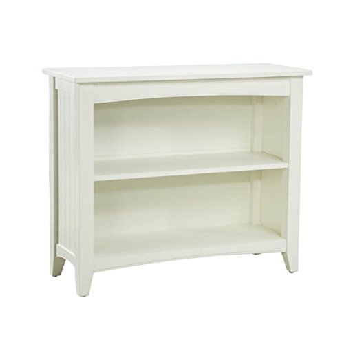 Alaterre Furniture Shaker Cottage Bookcase with 2 Shelves, Ivory (ASCA07IV)