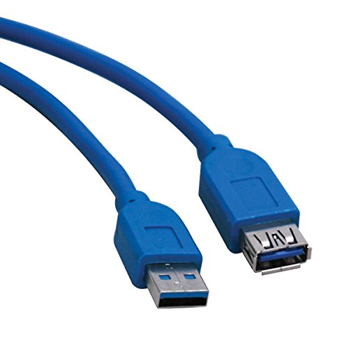 Tripp Lite 6-Feet USB 3.0 Super Speed 5Gbps Extension Cable (A Male to A Female) 6-ft, Blue (U324-006) 6′