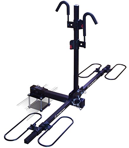 Swagman Bicycle Carrier TRAVELER XC2 RV Approved Hitch Mount Bike Rack , Black