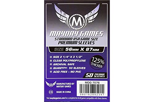 Mayday Games 7076 Usa Boared Game Sleeves, Dark Purple