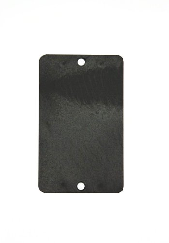 Leviton 3054-E Coverplate, Standard Single-Gang, Thermoplastic, Blank, Black